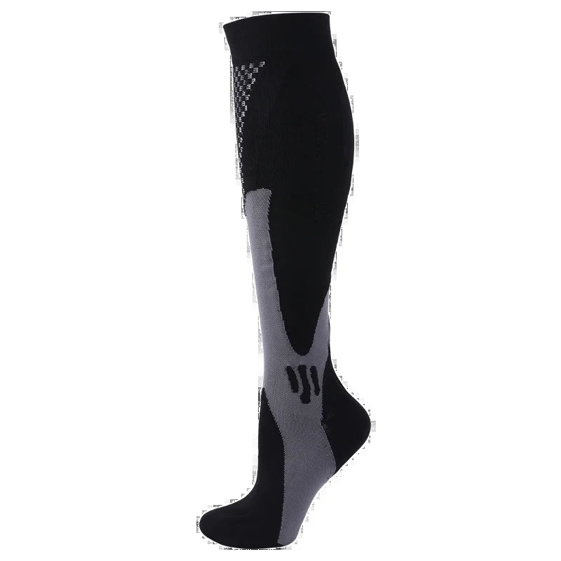 Compression Stockings Blood Circulation Promotion Slimming Compression Socks Anti-Fatigue Comfortable Solid Color Socks