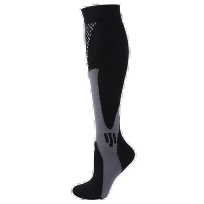 Compression Stockings Blood Circulation Promotion Slimming Compression Socks Anti-Fatigue Comfortable Solid Color Socks