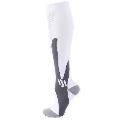 Compression Stockings Blood Circulation Promotion Slimming Compression Socks Anti-Fatigue Comfortable Solid Color Socks