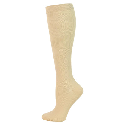Compression Stockings Blood Circulation Promotion Slimming Compression Socks Anti-Fatigue Comfortable Solid Color Socks